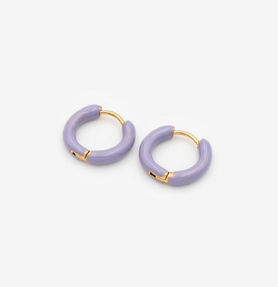 Gioyes 18k vergoldete Ohrringe „Lilac Circle“ Damen